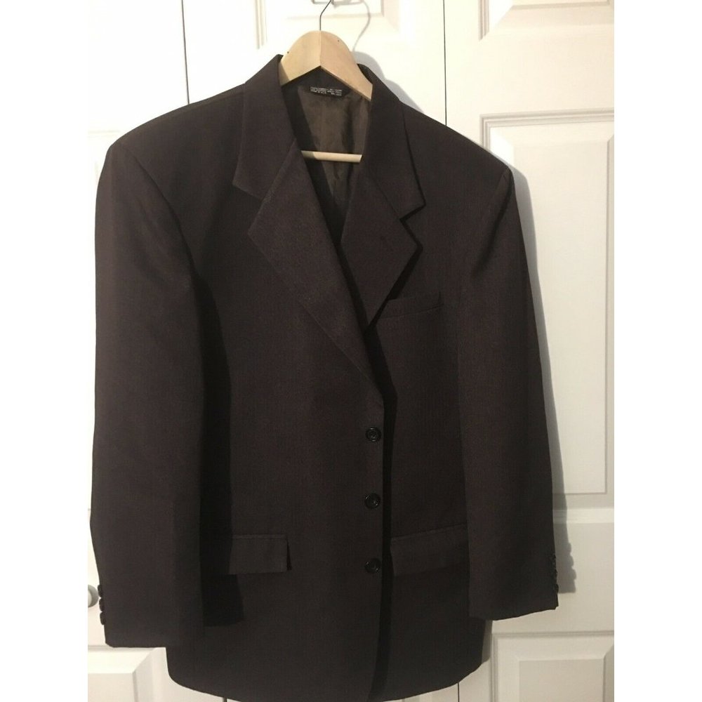 FALCONE‎ Men's Suit JACKET -Size 44 REGULAR, 3 BUTTON, COLOR- BROWN